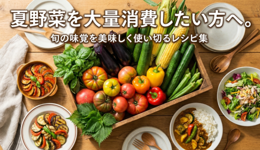 夏野菜を大量消費したい方へ。旬の味覚を美味しく使い切るレシピ集