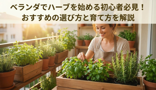 ベランダでハーブを始める初心者必見！おすすめの選び方と育て方を解説