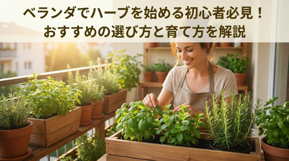 ベランダでハーブを始める初心者必見！おすすめの選び方と育て方を解説