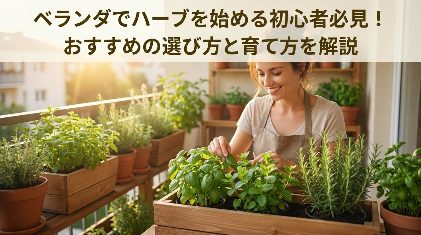 ベランダでハーブを始める初心者必見！おすすめの選び方と育て方を解説