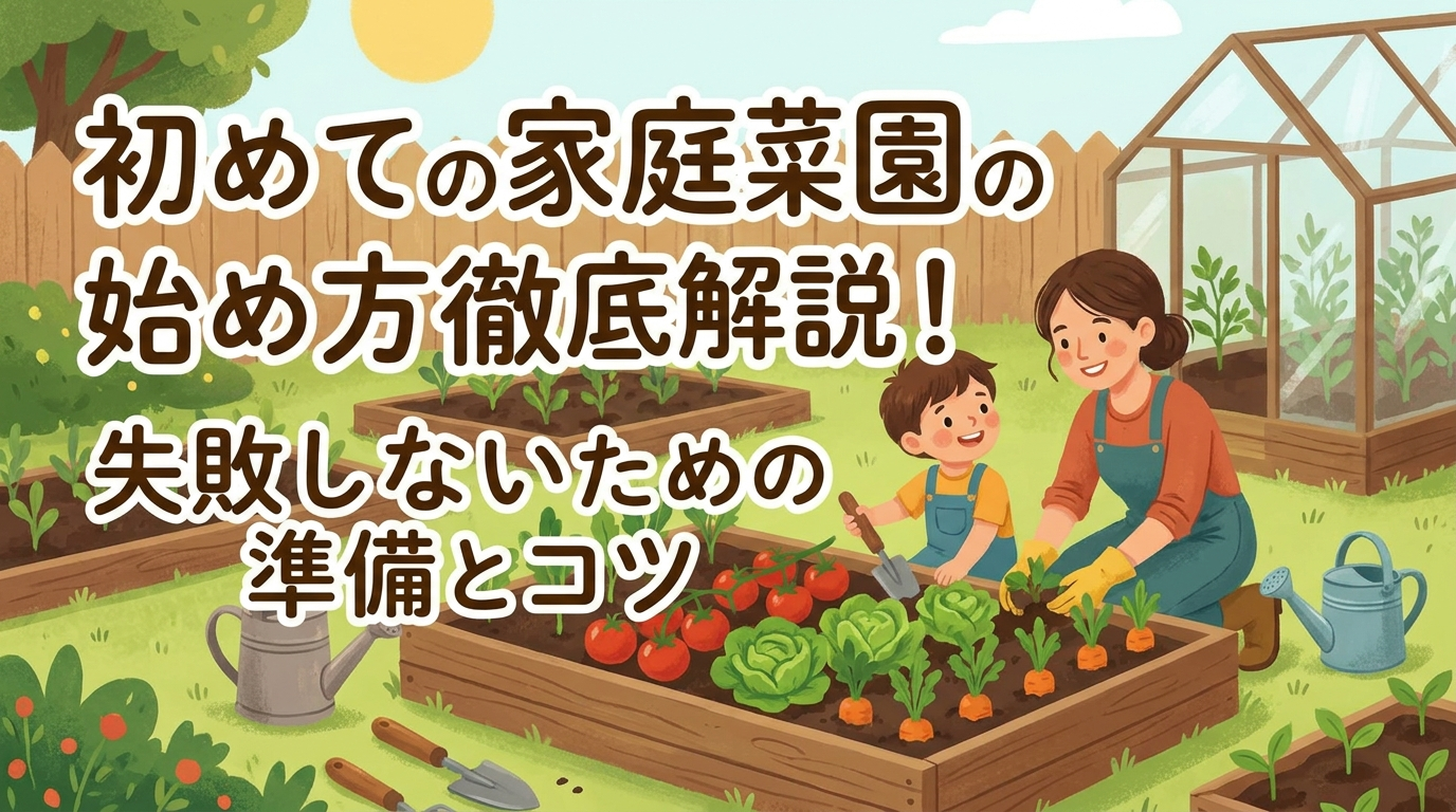 初めての家庭菜園の始め方徹底解説！失敗しないための準備とコツ