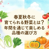 春夏秋冬に育てられる野菜とは？年間を通じて楽しめる品種の選び方