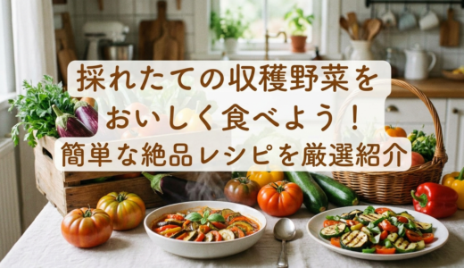 採れたての収穫野菜をおいしく食べよう！簡単な絶品レシピを厳選紹介