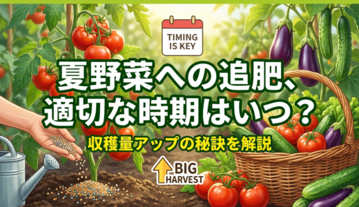 夏野菜への追肥、適切な時期はいつ？収穫量アップの秘訣を解説